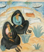 Картины - Рувим Рубин, Две женщины