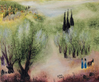 Картины - Рувим Рубин, В Галилее