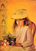 Картины - Картини.  Каміль  Піссарро (1830-1903).  Портрет Жанни.