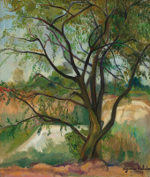 Картины - Сюзанна Валадон, Старое дерево