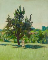 Картины - Куно Амьет, Фигура под деревом