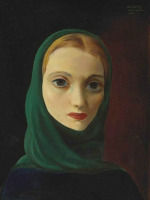 Картины - Моше Кислинг, Портрет женщины