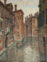 Картины - Жак Мартен-Ферье, Мост дель Оро в Венеции