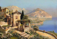 Картины - Алоиз Арнеггер, Виллы на берегу Средиземного моря