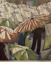 Картины - Картина.  Ethel  Spowers (1890-1947). Австралія. Під час дощу .
