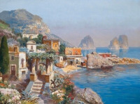 Картины - Готфрид Арнеггер, Сцена на Капри