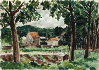 Картины - Андре Дюнуа де Сегонзак, Деревня близ Сен-Тропе