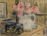 Картины - Поль Мейз, Розы в белом кувшине