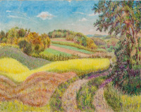 Картины - Поль Камениш, Весенний пейзаж в Эльзасе