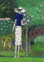 Картины - Жан-Пьер Кассиньоль, В саду