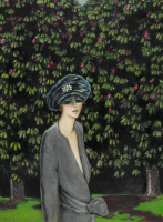 Картины - Жан-Пьер Кассиньоль, Под цветущим деревом