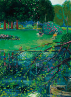 Картины - Жан-Пьер Кассиньоль, Озеро в Булонском лесу