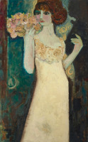 Картины - Жан-Пьер Кассиньоль, Девушка с букетом