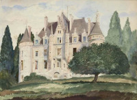 Картины - Сергей Чехонин, Замок де ла Рош Баньоль в Нормандии