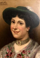 Картины - Софи Сперлих, Баварская девушка в традиционном костюме