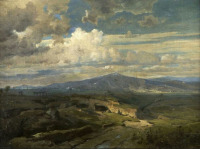 Картины - Генрих Хартунг. Грозовые облака над провинцией Кампанья