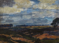 Картины - Генрих Хартунг II. Пейзаж с грозовым облаком