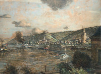 Картины - Генрих Хартунг II. Рейн близ Обервезеля