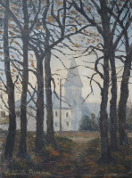 Картины - Поль Эмиль Писсарро. Церковь в Сен-Дени
