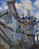 Картины - Сергей Виноградов. Колокольня и купол Успенского Собора