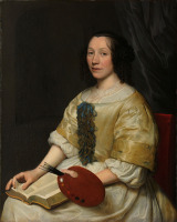 Картины - Валлеран Вайан. Портрет художницы Марии Остервийк, 1671.