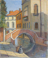 Картины - Хильда ван Стокум. Канал в Венеции