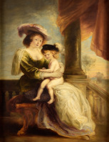 Картины - Питер Пауль Рубенс. Хелена Форман с сыном Франсом