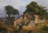Картины - Людвиг Гурлитт. Пейзаж близ Блекингена