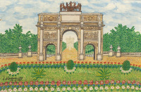 Картины - Мигель Гарсия Виванкос. Триумфальная арка в парке Лувра
