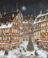Картины - Фабьен Делакруа. Рождество в Эльзасе