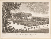 Картины - Вид замка Сен-Клу и королевского сада