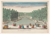 Картины - Вид на каскад фонтанов в замке Сен-Клу