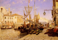 Картины - Ганс Херрманн. Вдоль Венецианского канала