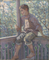 Картины - Николай Богданов-Бельский. Портрет пасынка художника