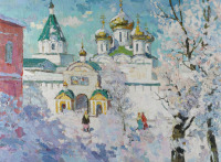 Картины - Леонид Виноградов. Зимний пейзаж. Ипатьевский монастырь