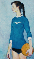 Картины - Армен Атаян. Портрет девушки. Баскетболистка