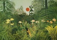 Картины - Анри Руссо. Джунгли. Весенний лесной пейзаж