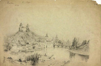 Картины - Анри Руссо. Рисунок Замок Сомюр на Луаре