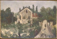 Картины - Анри Руссо. Старый дом в Сен-Клу. Дорога к монастырю в Саннуа
