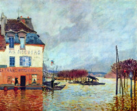 Картины - Половодье в Порт-Марли. 1876