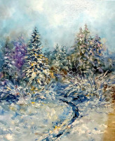 Картины - Александра Ласкина. Канадская зима