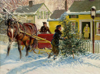 Картины - Роберт Лоухид. Рождество в Коннектикуте