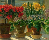Картины - Ольга Александровна. Цветы у окна