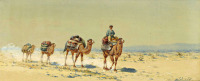 Картины - Рихард Зоммер. Караван в пустыне