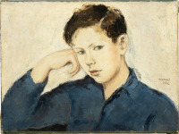 Картины - Надя Бенуа. Портрет сына художницы Питера Устинова в возрасте 11-ти лет. Биография