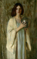 Картины - Лилла Кэбот Перри. Девушка с серебряной вазой