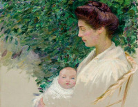 Картины - Лилла Кэбот Перри. Мать и дитя. Алиса Грю и Анита