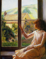 Картины - Лилла Кэбот Перри. Эдит Перри у окна.