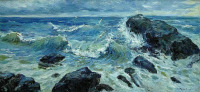 Картины - Сергей Бакаев. Бушующее море