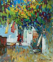 Картины - Сергей Бакаев. Крымский дворик